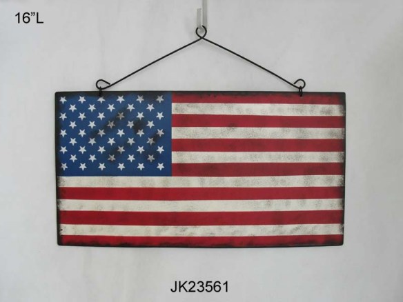 USA flag sign, vintage flag America sign